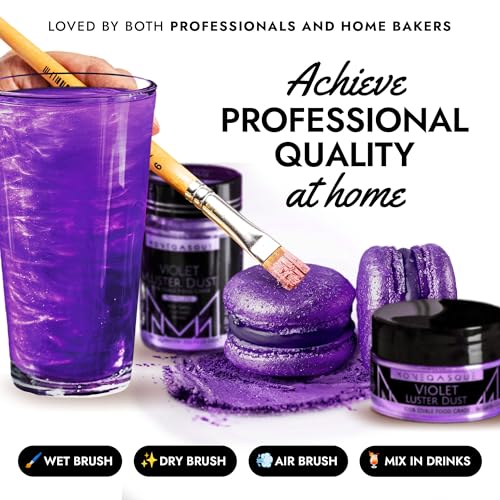 Purple Edible Glitter for Drinks & Cakes
