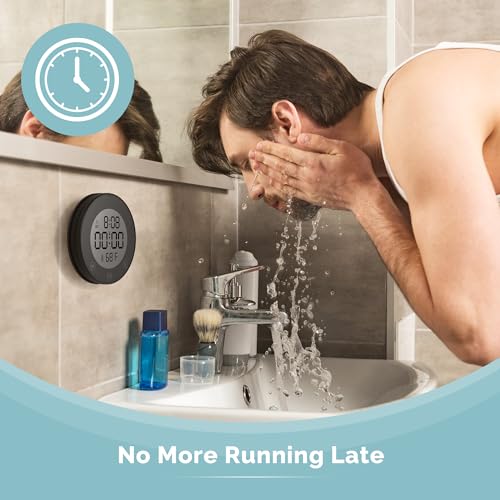 Shower Clock Waterproof Bathroom Timer