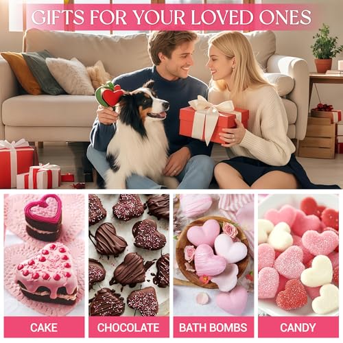 Heart Shaped Silicone Chocolate Molds (2 Count)