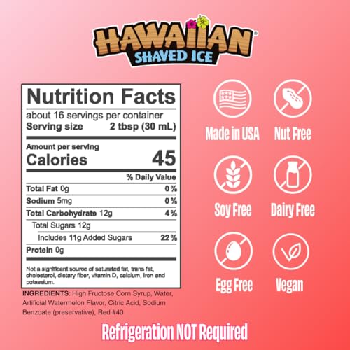 Syrup Pint Watermelon Flavor (16 Fl Oz)