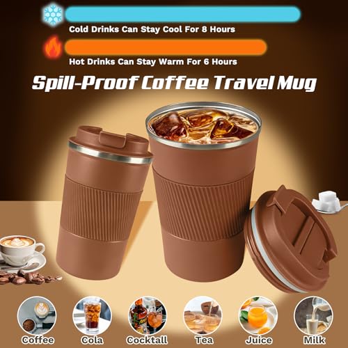 Vacuum Insulated Stainless Steel Travel Coffee Mug