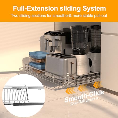Pull Out Cabinet Organizer 24" W x 21" D