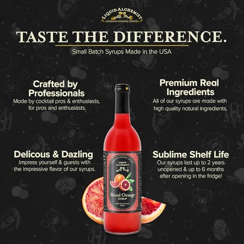 Blood Orange Syrup for Cocktails (25.4 Fl Oz)