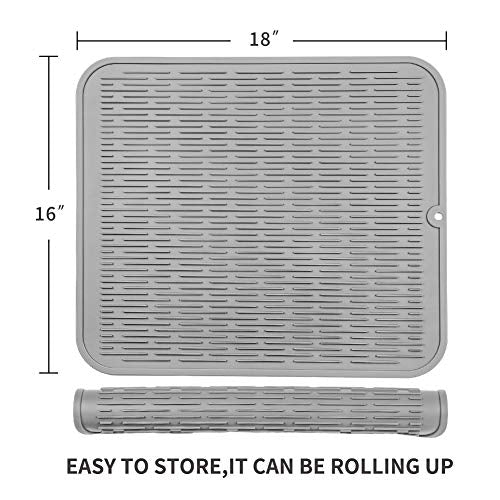 Silicone Dish Drying Mat for Multiple Usage
