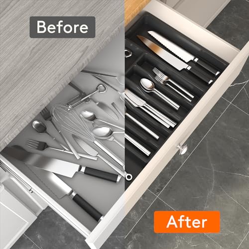 Extra Large Silverware Drawer Organizer