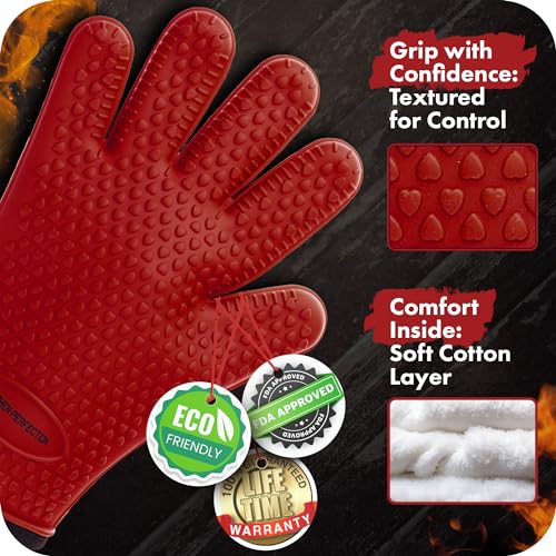S Silicone Smoker BBQ Gloves (2 Count)