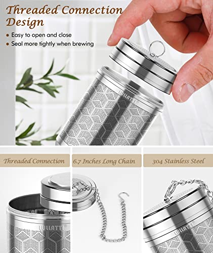 1 Pack Large Tea Infuser 304 Steel Fine Mesh for Teapots & Mugs