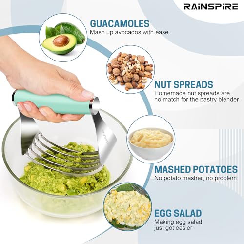 Large Pastry Cutter For Baking Durable Pastry Blender Dough Cutter Mint