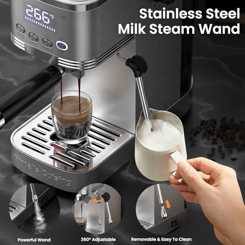 Espresso Machine with Adjustable Extraction Temperature