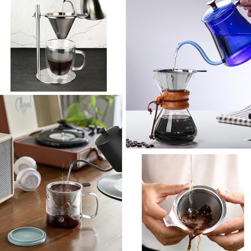 Double Mesh Pour Over Coffee Filter Set