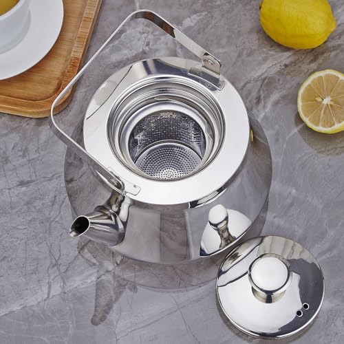 2.1 Quart stainless steel teapot with Infuser A modern