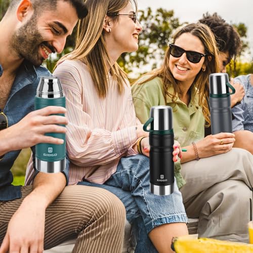 Vacuum Insulated Water Bottle Thermo Water Flask with Cup 680ml