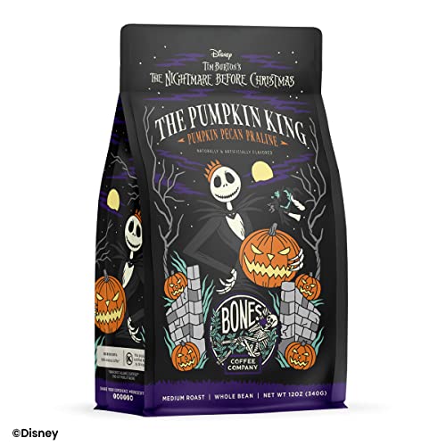 The Nightmare Before Christmas Pumpkin King Flavored Coffee Beans (12 Ounce)