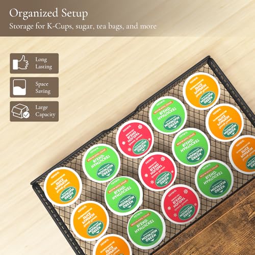 Coffee Bar Organizer for Countertop