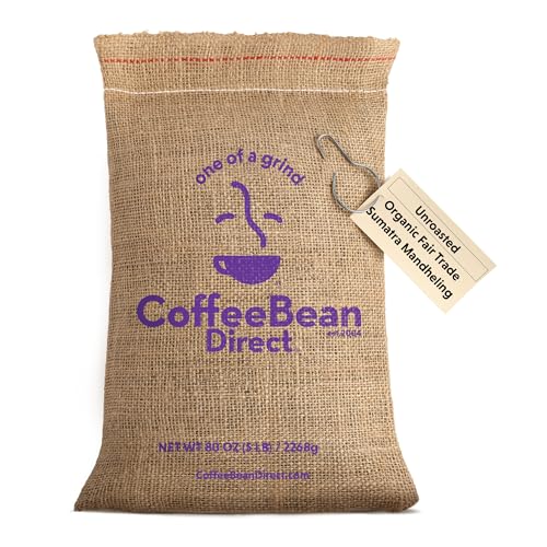 Unroasted Organic Fair Trade Sumatra Mandheling (80 Ounce)