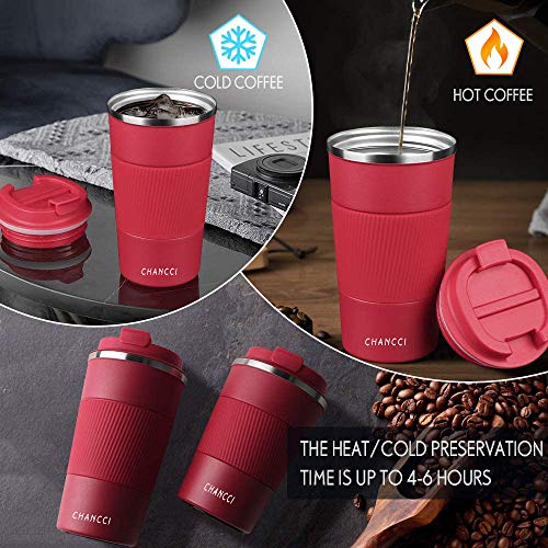 Travel Coffee Mug Spill Proof Leakproof 16 oz Insulated Coffee Mug with Screw Lid