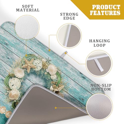 Hello Summer Dish Drying Mat for Kitchen Counter