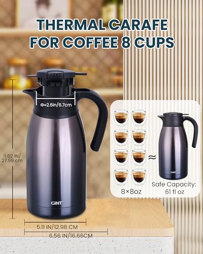 1.9L 64Oz Thermal Coffee Carafe