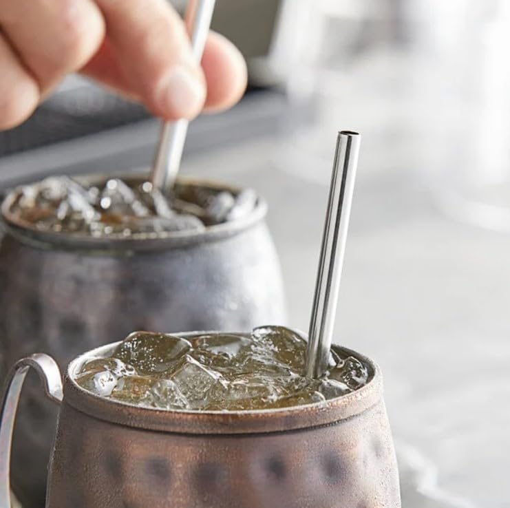 Stainless Steel Short Straws 5 1 (32 Count)