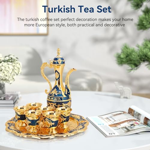 Tea Service Set with Tray and Cups