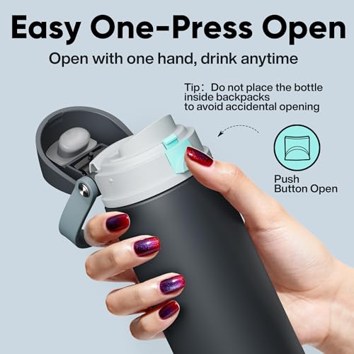 Insulated Water Bottle with Straw