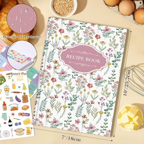 Blank Recipe Book Cookbook for 70 Recipes