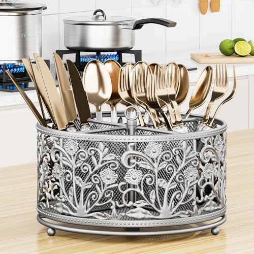 360° Rotating Flatware Caddy