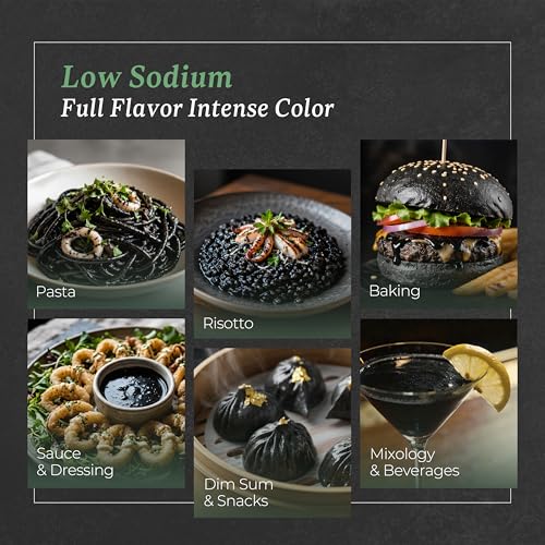 Low Sodium Squid Ink for Cooking (3.53 Fl Oz)