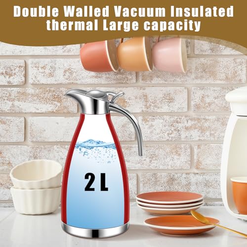 2 Pcs 68oz Thermal Coffee Carafe for Keeping Hot (2 Count)