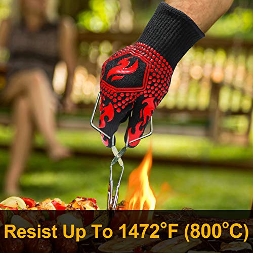 BBQ Gloves BBQ Accessories 1472℉ Extreme Heat Resistant (2 Count)