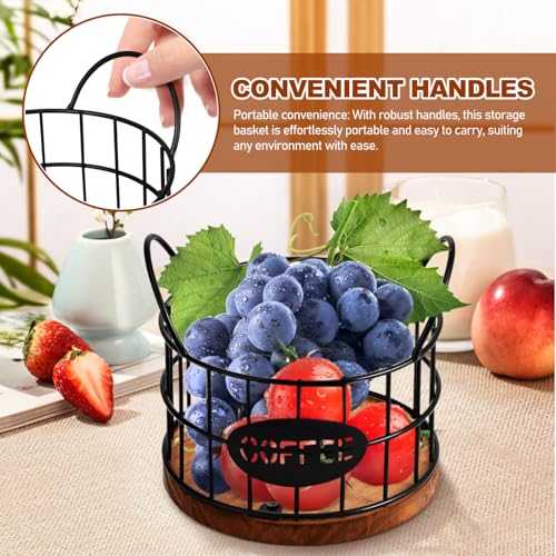 Coffee Pod Storage Basket Wire Coffee Pod Holder for Container Storage Open