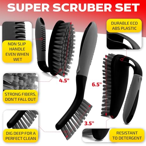 Scrub Brush Set of 3pcs (3 Count)