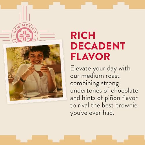 New Mexico Piñon Piñon Fudge Ground Coffee Medium Roast 100% Brazilian Arabica (32 Ounce)