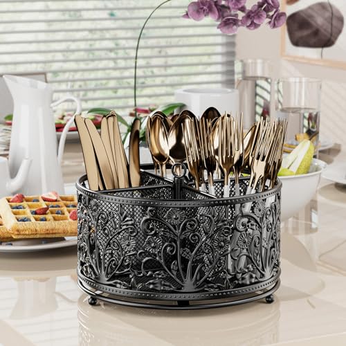 360° Rotating Flatware Caddy