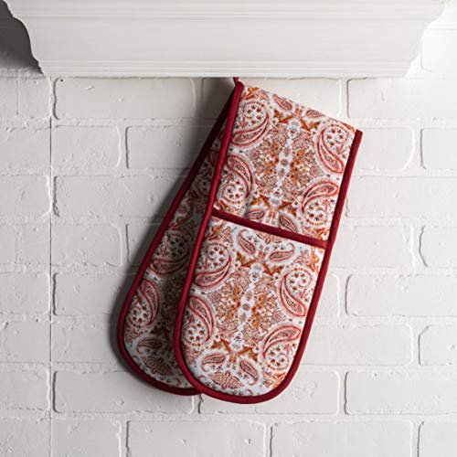 Double Oven Mitts 100% Cotton Double Oven Glove