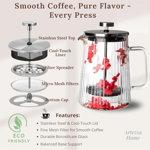 Glass French Press Coffee Maker