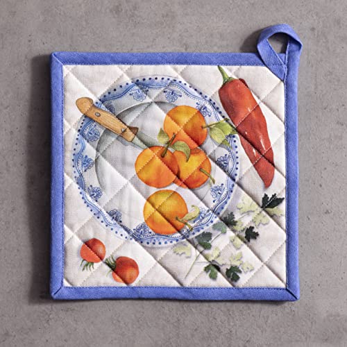 100% Cotton Oven Mitt & Pot Holder Set (2 Count)