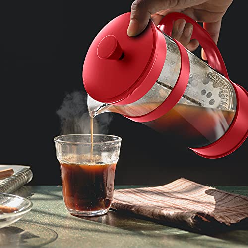 Borosilicate Glass French Press Coffee Maker 12 Oz