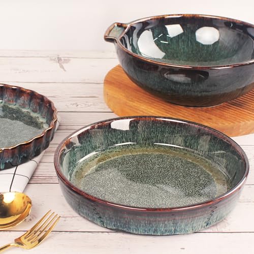 Ceramic Pie Pan Quiche Baking Dish