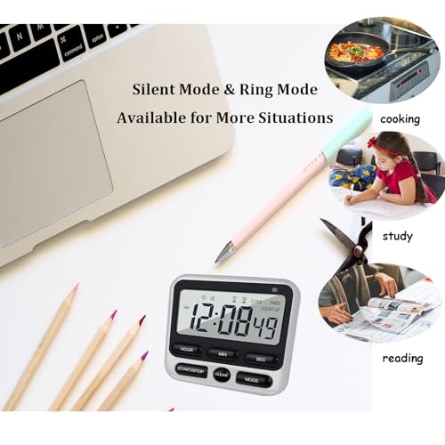 Digital Dual Kitchen Timer with Strong Magnet