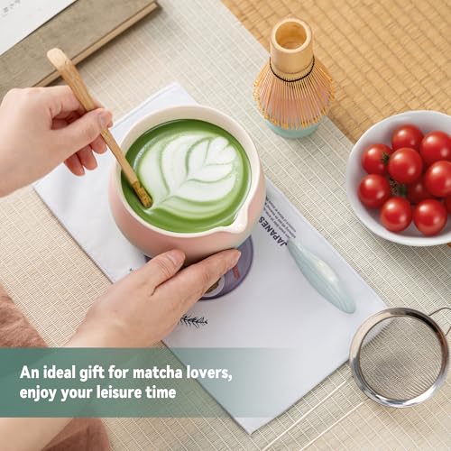 Matcha Whisk Set with Ceramic Matcha Bowl