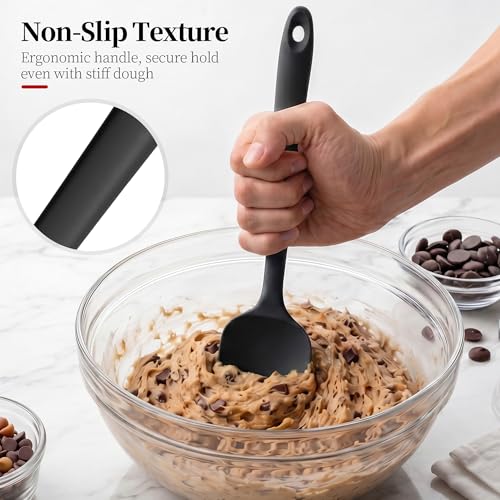 600ºF Heat Resistant Silicone Spatula Spoonula Set of 2