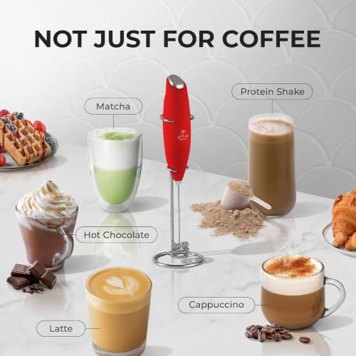 Powerful Milk Frother Wand With Duracell Batteries