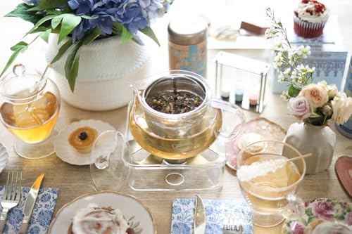 Kyoto 2-in-1 Tea Kettle/Tea Maker – Heatproof Glass Teapot with Removable Loose Tea Filter – Tea Connoisseur's Choice