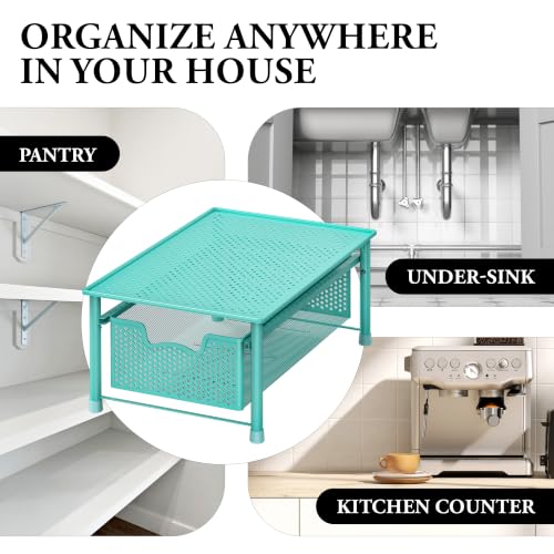 Stackable Cabinet Basket Drawer Organizer