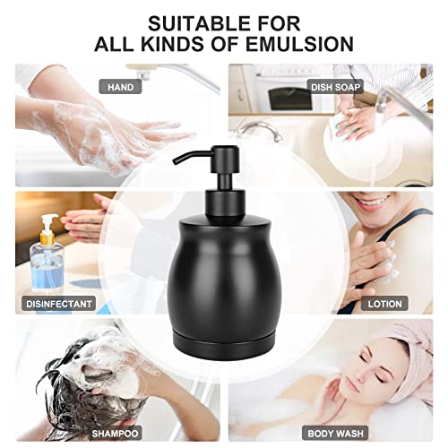 Black Stainless Steel Soap Dispenser