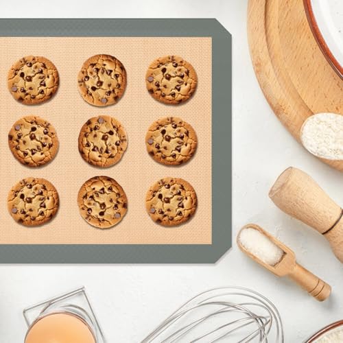 2 Half & 1 Quarter Silicone Baking Mat (3 Count)