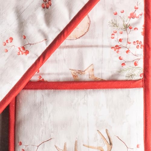 Double Oven Mitts 100% Cotton Double Oven Glove