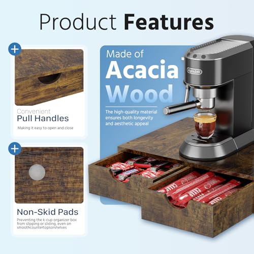 Wooden Coffee Pod Holder Drawer