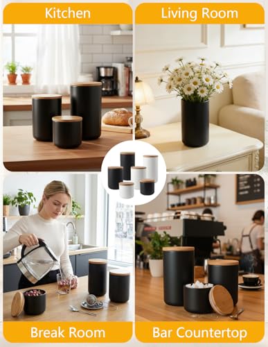 1000ml 33.8oz Ceramic Food Storage Containers with Lids